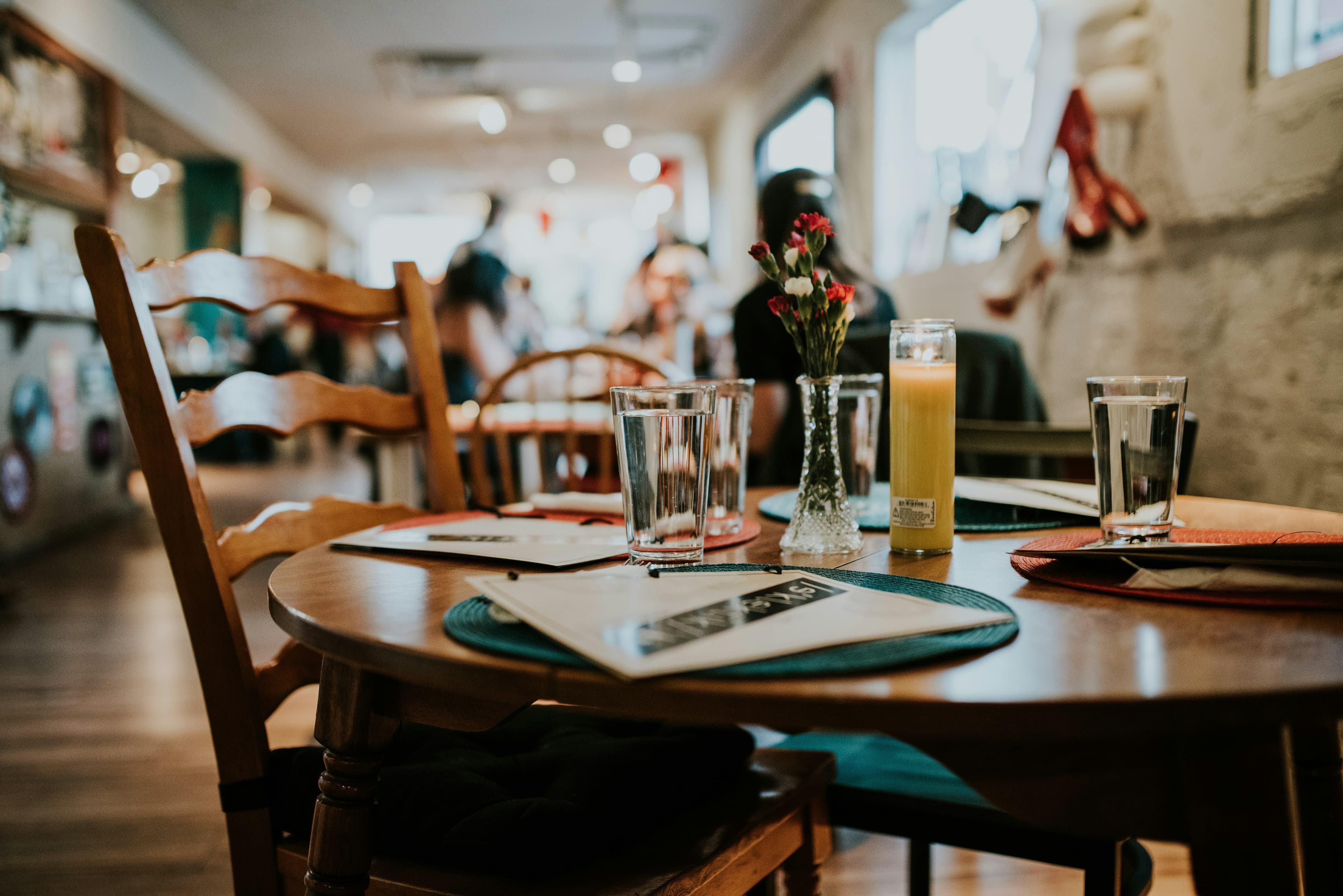 Restaurant staff managing orders